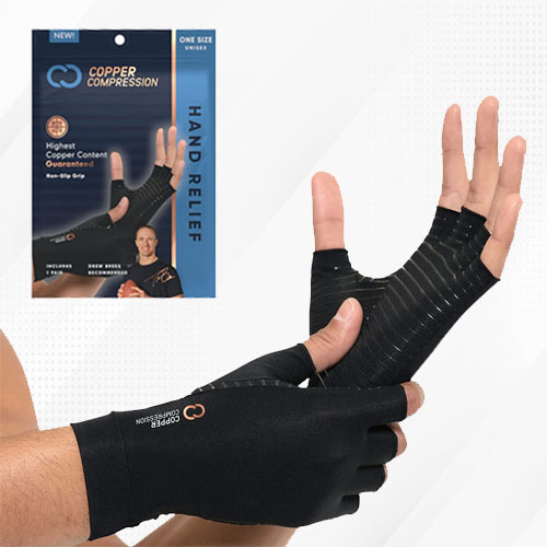 copper compression gloves